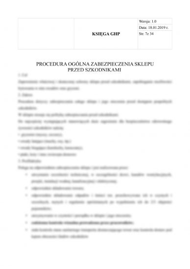 Kasyno - Księga GHP-GMP dla kasyna - GHP/GMP 4