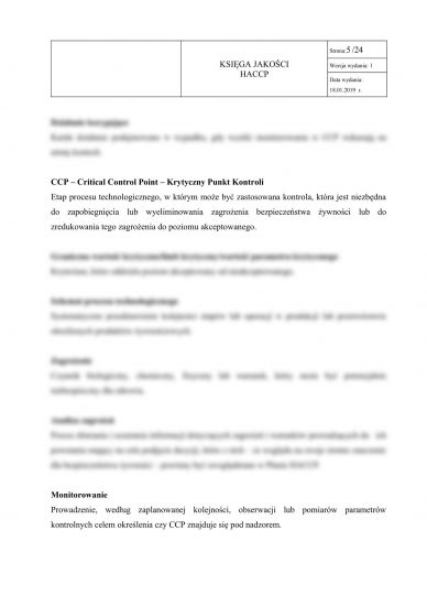 Blok żywieniowy w klubie malucha - Księga HACCP + GHP-GMP dla bloku żywieniowego w klubie malucha 3
